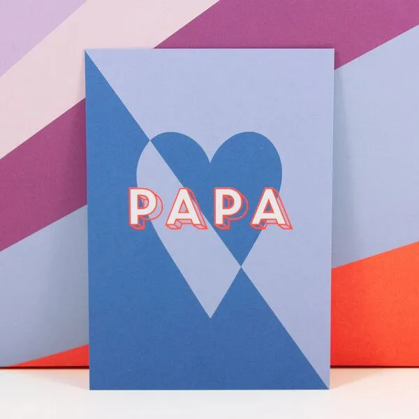 Bow & Hummingbird Bow & Hummingbird Postkarte Papa – Produktbild 2 von 4