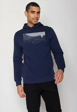 GreenBomb GREENBOMB Nature Cliffsail Star - Kuschliger Hoodie aus Bio-Baumwolle / hochwertiger Print / GOTS / Fair & Vegan – Produktbild 1 von 1