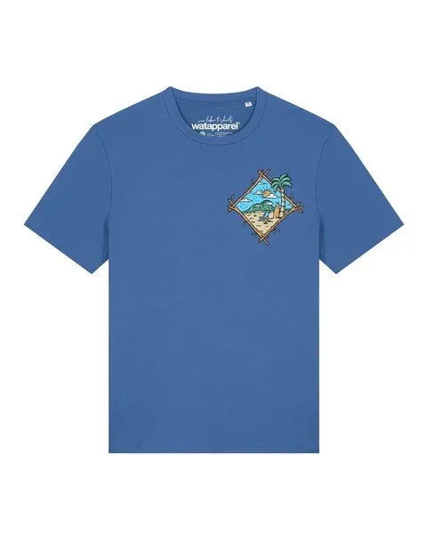 watapparel watapparel T-Shirt Unisex Beach is calling, Mindful blue, – Produktbild 1 von 2