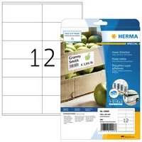 Herma Herma Special - Papier - matt - extra stark selbstklebend - weiß - 105 x 48 mm 300 Etikett(en) (25 Bogen x 12) – Produktbild 2 von 3