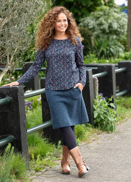 Heidekönigin Heidekönigin Langarmshirt bedruckt - GOTS, Mehrfarbig, – Produktbild 1 von 3