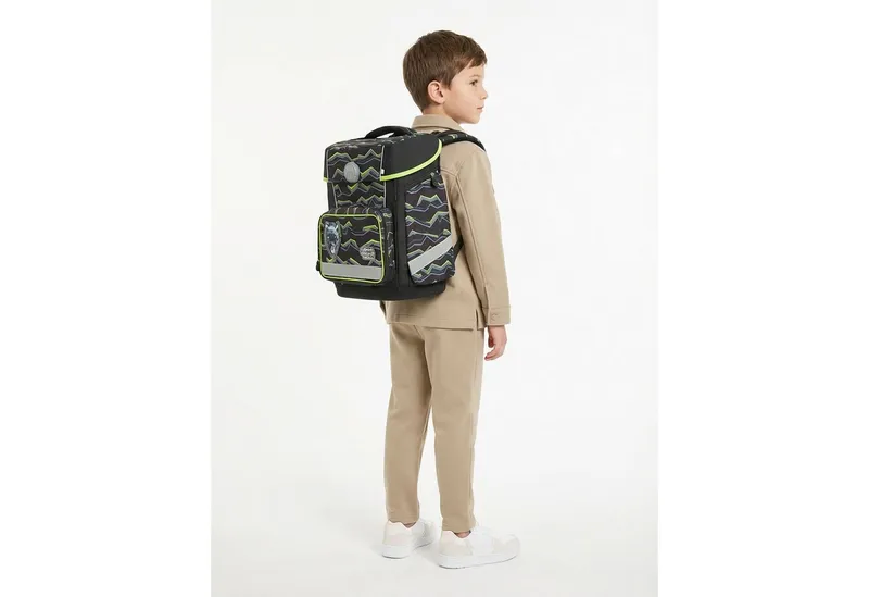 School-Mood School-Mood Schulranzen Champion Maxx (6-tlg), Polyester, Gelb, – Produktbild 2 von 4