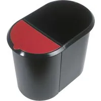 Helit Helit Abfall-Sortiersystem "Duo" mit Deckel rot, 20 l + 9 l – Produktbild 1 von 1