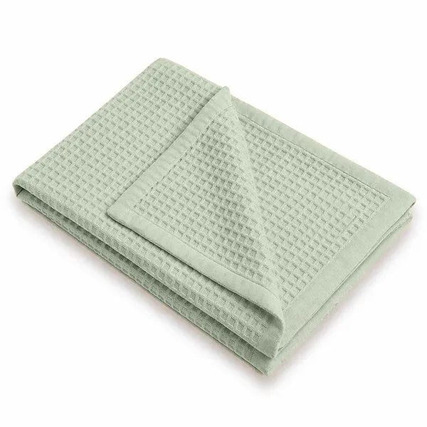 PAPATE PAPATE Bienenwaben-Decke aus Bio-Baum, Grün, – Produktbild 1 von 3