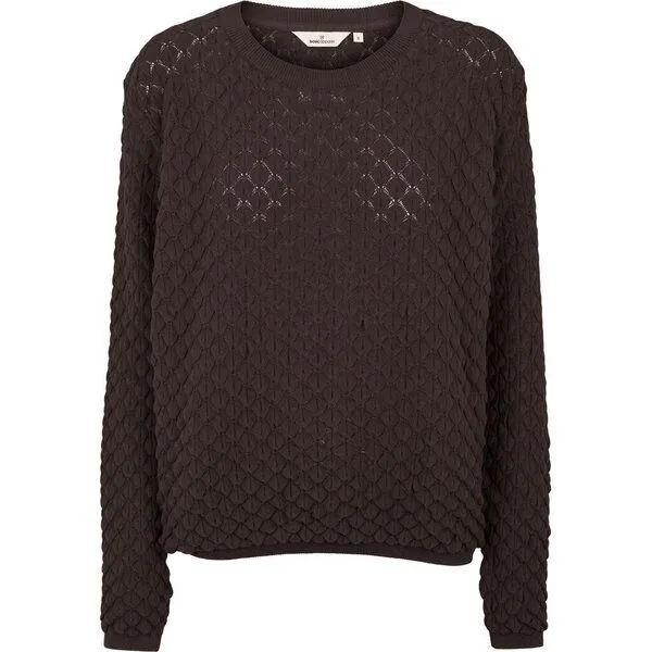 Basic Apparel Basic Apparel Strickpullover - Camilla sweater - aus Bio-Baumwolle, Braun (chocolate torte), – Produktbild 1 von 1