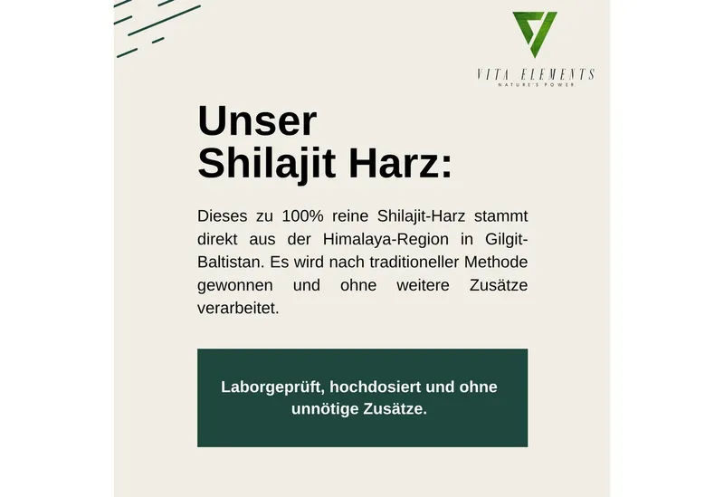 Vita Elements Shilajit Resin - 100% rein aus Gilgit-Baltistan, Original Himalaya Harz, 1 er Packung à 50 g, Vegan, Ohne Zusatzstoffe, Frei von Gentechnik, Laborgeprüft – Produktbild 2 von 5