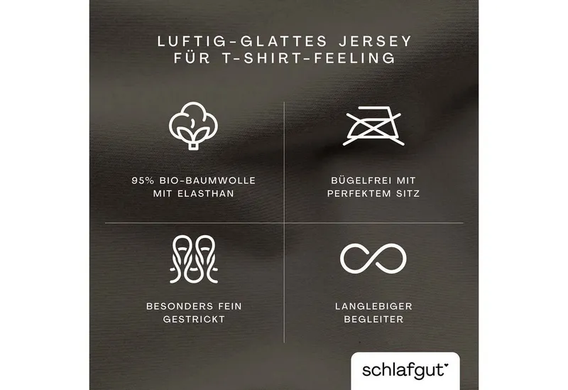 Schlafgut Schlafgut Kissenbezug Pure flexibler Kissenbezug für Nackenstützkissen, (1 Stück), Bio-Baumwolle mit Elasthan, mit Gummizug, bügelfrei, Braun, – Produktbild 4 von 5