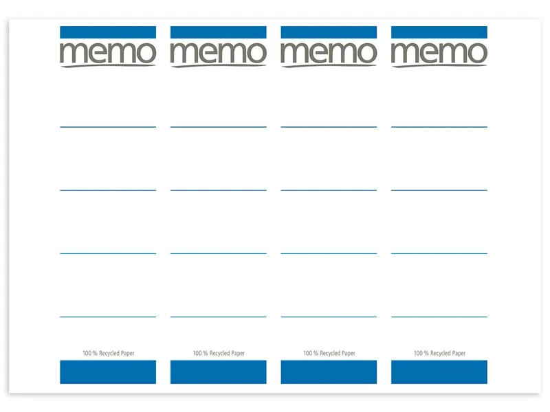 Memo Memo Laser-Rückenschilder 192x61 blau – Produktbild 1 von 1