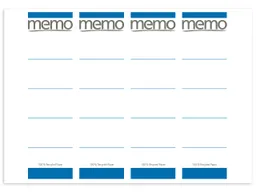 Memo memo Laser-Rückenschilder 192x61 blau – Produktbild 1 von 1