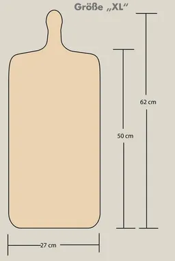Die Schreiner Christoph Siegel Die Schreiner Christoph Siegel Flammkuchenbrett - formschön & praktisch - 2. Wahl- 3 Größen wählbar – Produktbild 1 von 1