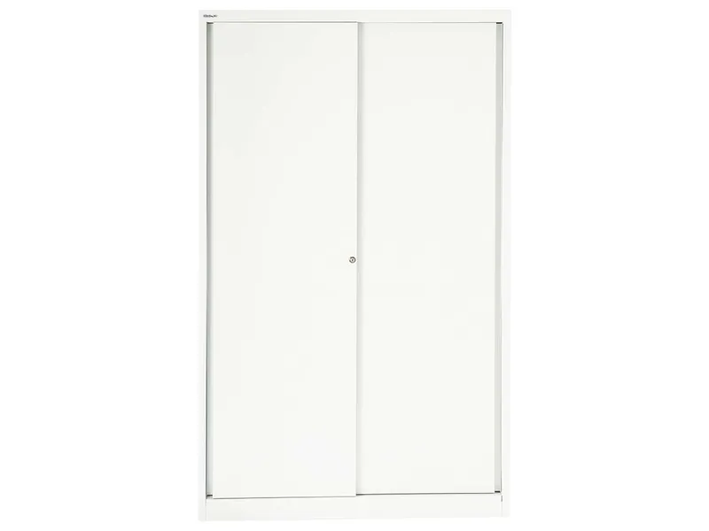 Bisley Bisley Schiebetürenschrank "ECO" 5 OH, Breite 120 cm verkehrsweiß – Produktbild 1 von 1