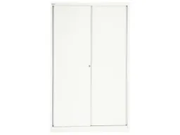 Bisley Bisley Schiebetürenschrank "ECO" 5 OH, Breite 120 cm verkehrsweiß – Produktbild 1 von 1