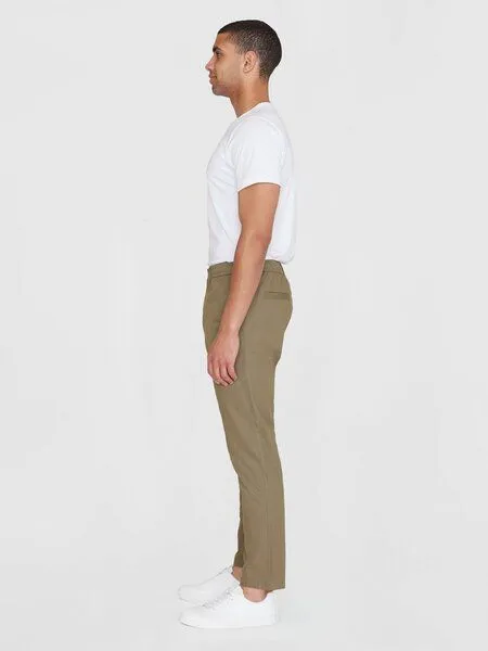 KnowledgeCotton Apparel KnowledgeCotton Apparel TIM Bio-Baumwollhose GOTS/Vegan, Grün (burned) olive, – Produktbild 2 von 3
