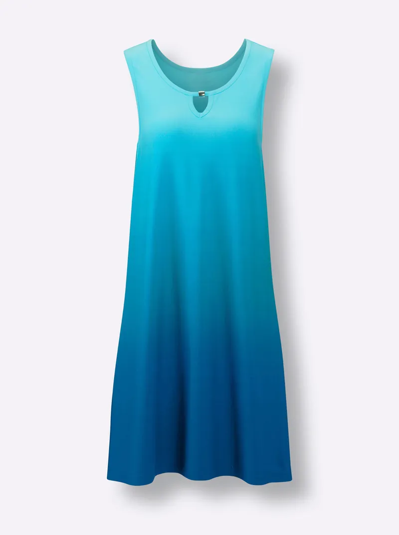 feel good Sommerkleid aquamarin-aquapetrol, Aquamarin-aquapetrol, – Produktbild 1 von 2