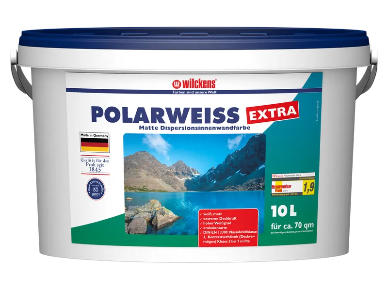 Wilckens Farben Wilckens Farben Wandfarbe Polarweiss Extra 10l – Produktbild 1 von 3