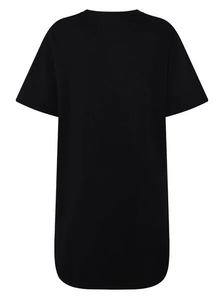KnowledgeCotton Apparel KnowledgeCotton Apparel T-Shirt-Kleid, Black jet, – Produktbild 2 von 4