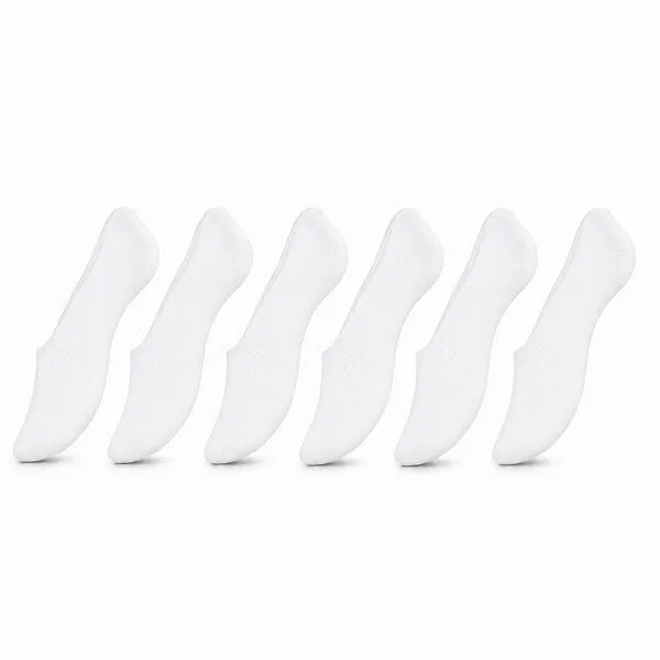 Bruno Barella Bruno Barella Damen Unsichtbare Füßlinge 6er-Pack aus Bio-Baumwolle, Weiss, – Produktbild 1 von 1