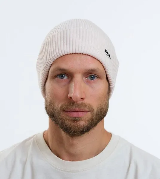 Gary Mash GARY MASH Mütze Roland aus feinem Rippstrick, Ivory (weiß), – Produktbild 3 von 4