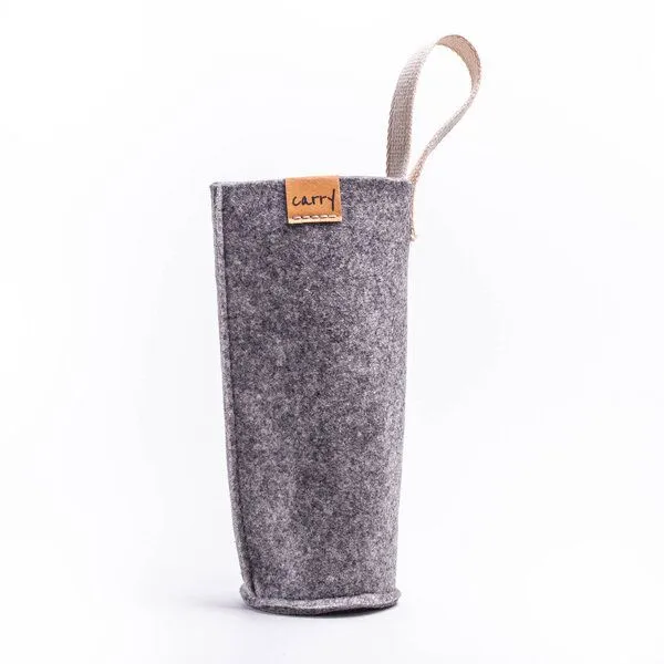 Carry Bottles Carry Bottles Carry Sleeve Filztasche 1.0l - für Carry Bottle, Grau, – Produktbild 1 von 4