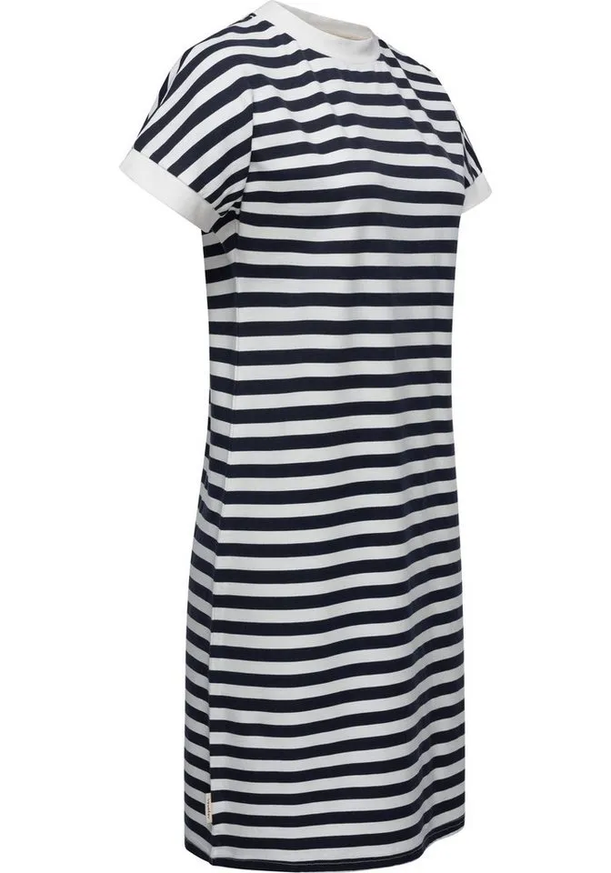 ragwear ragwear Shirtkleid Katchi Stripes Lässiges gestreiftes Damen Sommerkleid, Blau, – Produktbild 2 von 2