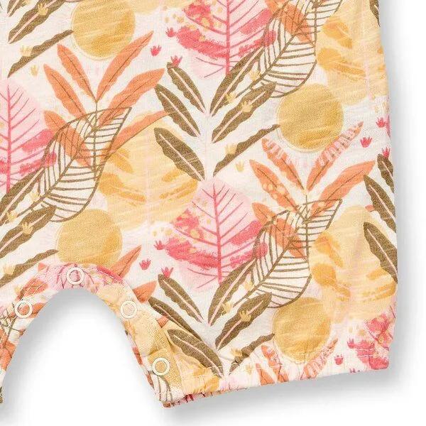 Sense Organics Sense Organics Baby Spieler mit Blätter-Druck, Modell LUA, Tropenblätterdruck, – Produktbild 3 von 3