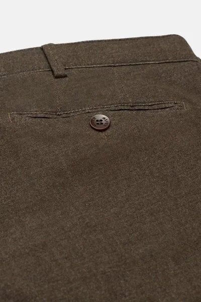 Meyer MEYER ACTIVE - JERSEY LOOK Chino, Braun (kaffee), – Produktbild 2 von 3