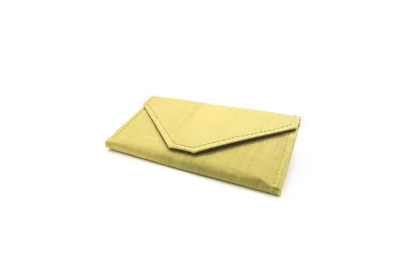 ECOMONKEY ECOMONKEY® Portemonnaie im Envelope Kuvert Design aus Bananenblättern, Gelb, – Produktbild 1 von 4