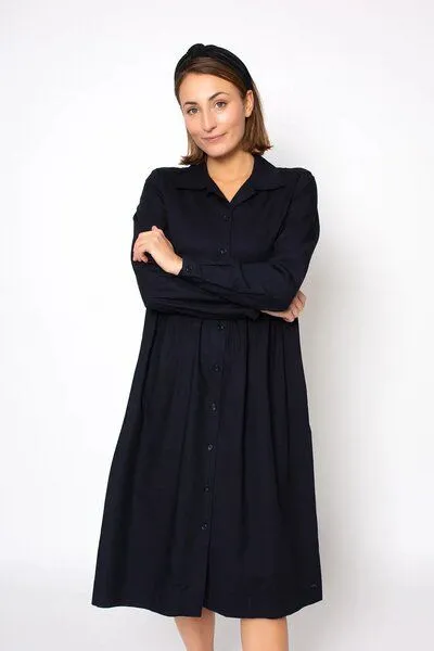 Zerum Zerum Ecovero Langarmkleid Modell: Alisca, Navy, – Produktbild 2 von 5