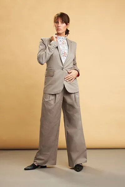 Skrabak Skrabak Blazer "Emil" aus Bio-Baumwolle, Grau, – Produktbild 2 von 4