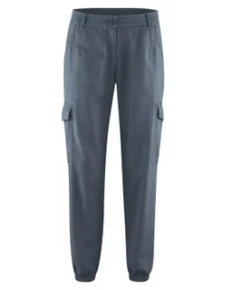 HempAge Hempage Damen vegan Sportliche Cargohose Dunkelgrau – Produktbild 1 von 1