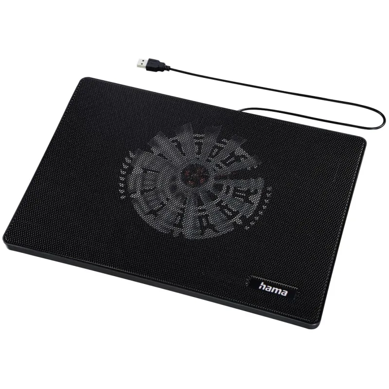 Hama Hama "Laptop-Kühler ""Slim"", ultraflach, leise, leicht, bis 40 cm (15,6""), Schwarz (00126808)" – Produktbild 3 von 5
