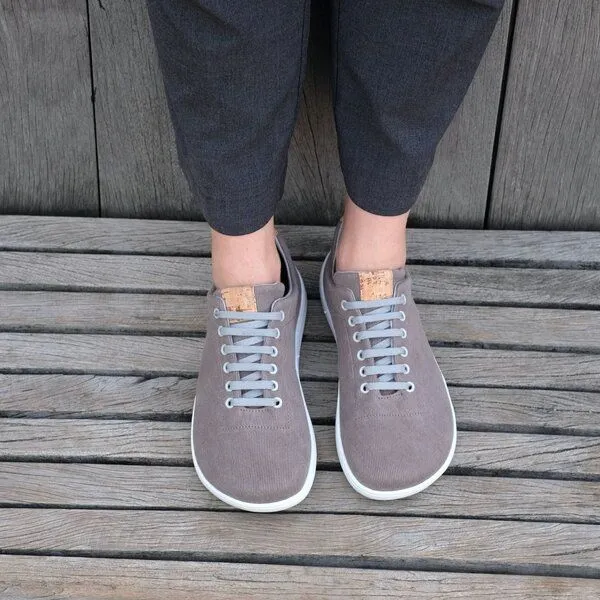 SORBAS SORBAS 35 Barfußschuhe aus Baumwolle, Grau, – Produktbild 2 von 4