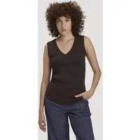 hessnatur hessnatur Softrib Top Fitted aus Bio-Baumwolle und TENCEL Modal, Kakao braun, – Produktbild 1 von 1