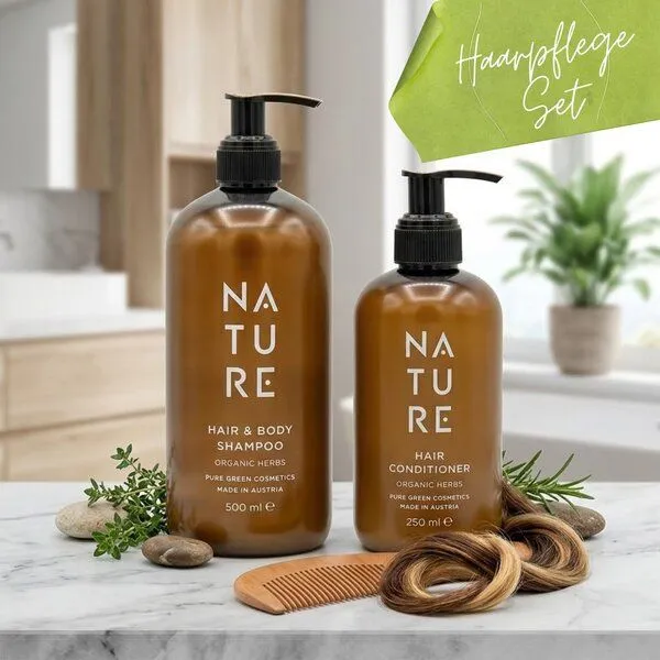4betterdays 4betterdays Haarpflege-Set 'Organic Herbs' | Shampoo + Conditioner – Produktbild 1 von 4