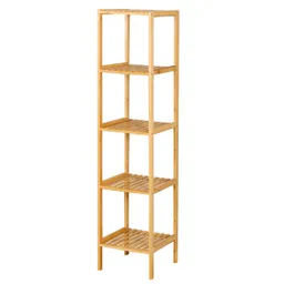 Floordirekt Standregal aus Bambus Lowa, Kreativen Anordnung Ihrer Wohnaccessoires, Verfügbar in 3 Größen – Produktbild 1 von 1