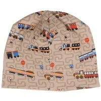 Walkiddy Kinder Beanie GOTS zertifiziert Bio-Baumwolle, Beige, Zug-Muster, Walkiddy – Produktbild 1 von 1