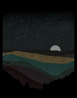 Photocircle Photocircle Poster / Leinwandbild - Moonrise (color) – Produktbild 1 von 1