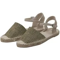 Japanwelt Espadrilles Japanwelt Espadrilles Damen Espadrilles Riemchen Canvas offen Slipper Sommersandalen – Produktbild 1 von 1