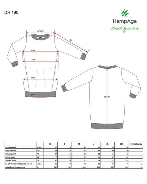 HempAge HempAge Sweatdress Hanf/Biobaumwolle, Navy (blau), – Produktbild 3 von 4