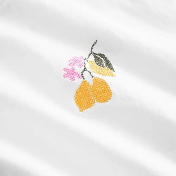 Dedicated DEDICATED T-Shirt Vadstena Lemon Branch - White – Produktbild 2 von 2