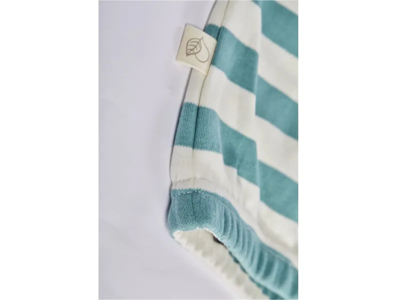 HANS NATUR Kinder Leggings Bio-Baumwolle grün-off white Gr.98/104, Grün, mehrfarbig, – Produktbild 2 von 2
