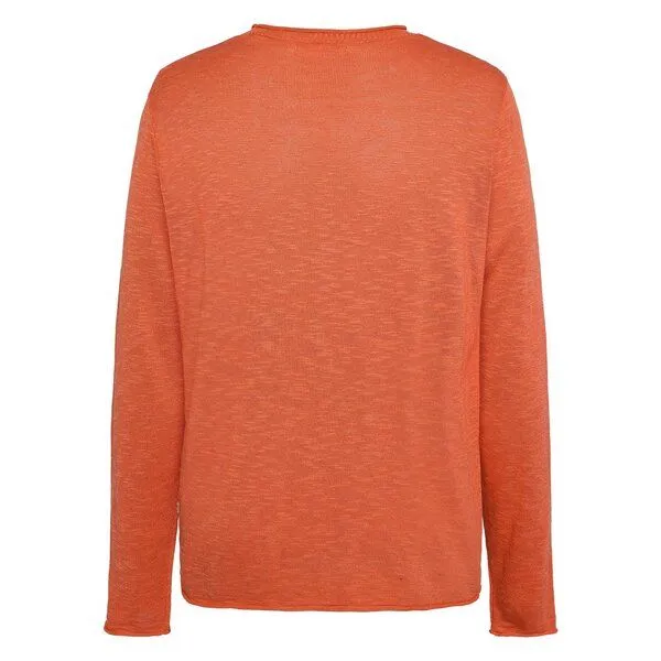 KnowledgeCotton Apparel KnowledgeCotton Apparel Crew-Neck-Pullover aus Tencel Herren, Orange (langoustino), – Produktbild 3 von 3