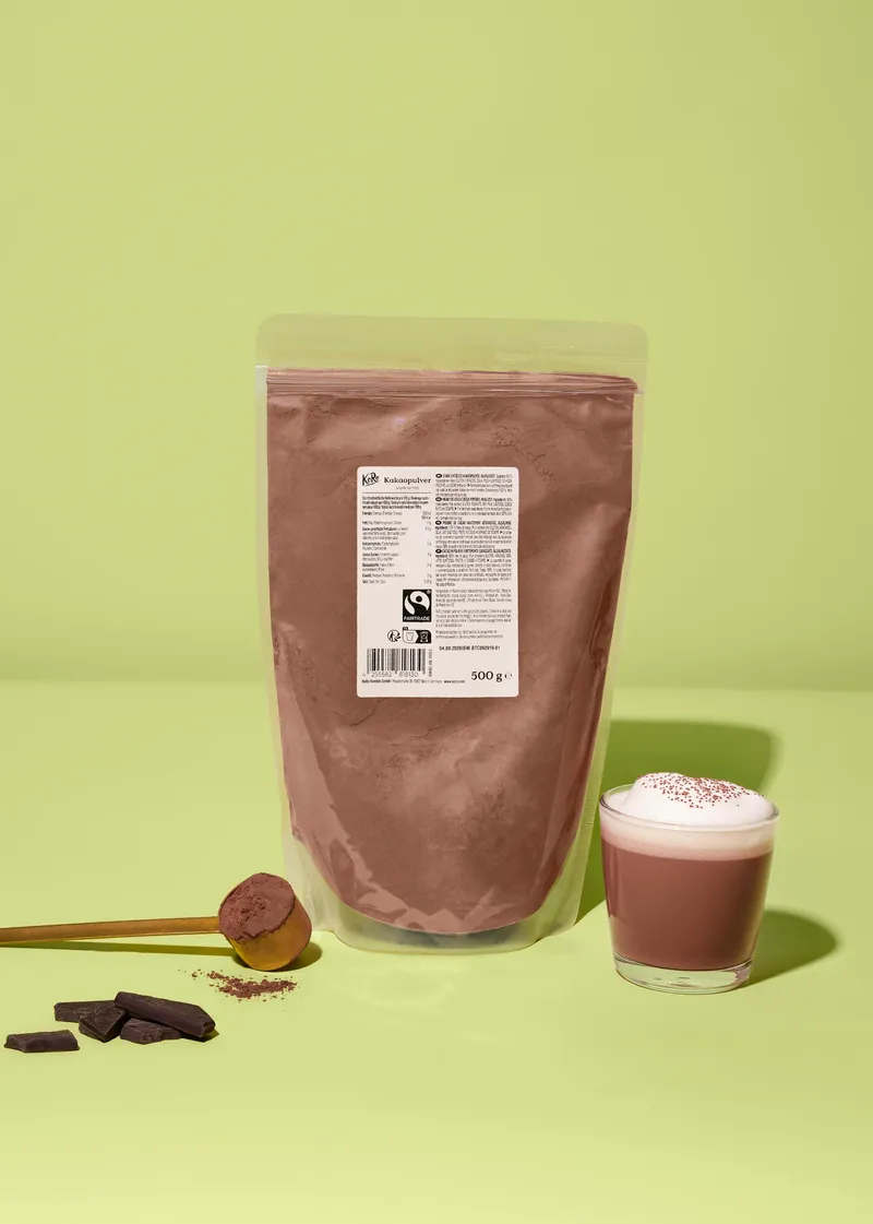 KoRo Stark entöltes Fairtrade Kakaopulver | 500 g – Produktbild 1 von 5
