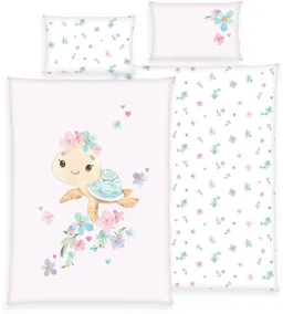 Baby Best Baby Best Babybettwäsche Little Turtle, Renforcé, 2 teilig, mit liebevollem Motiv – Produktbild 1 von 1