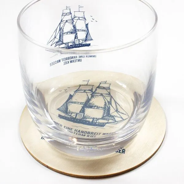 Bow & Hummingbird Bow & Hummingbird Kristallglas "Wasser unterm Kiel" – Produktbild 3 von 3