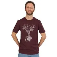 Life Tree Life-Tree Organic Fairwear Shirt Men Weltenbaum | Red Brown / Natural Raw / India Ink Grey, Braun, – Produktbild 1 von 1