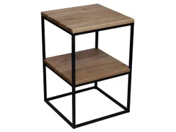 Beistelltisch 'Jona' mit Ablage, Wildeiche, 40 x 60 x 40 cm – Produktbild 1 von 1
