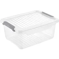 Keeeper keeeper Clip-Aufbewahrungsbox "Leonie" 37,5 x 28,5 x 16 cm, 11,4 l, natural transparent – Produktbild 1 von 1