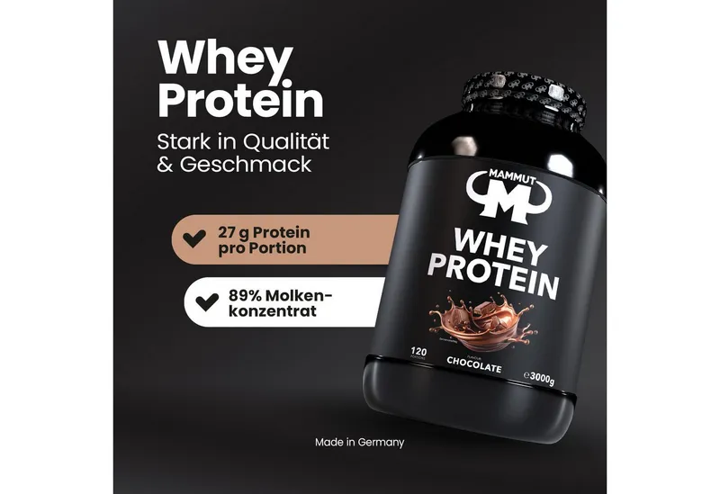 Mammut Nutrition Mammut Nutrition Whey Protein 3000 g Schokolade – Produktbild 4 von 6