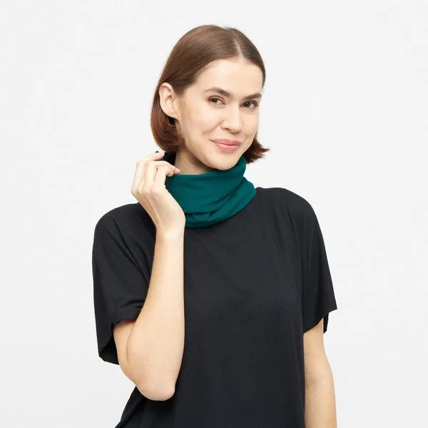 WiDDA berlin WiDDA berlin Loopschal in Grün/Schwarz aus Bio-Baumwoll Jersey – Produktbild 1 von 3